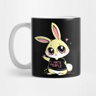 I Hate People Bunny Mug